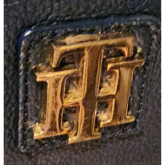 Classic TOMMY HILFIGER Black Large 3-way LEATHER Crossbody ShoulderBag Purse EuC - Picture 4 of 13